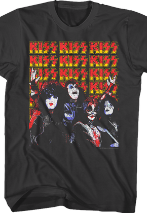 Band Members And Logos KISS T-Shirt