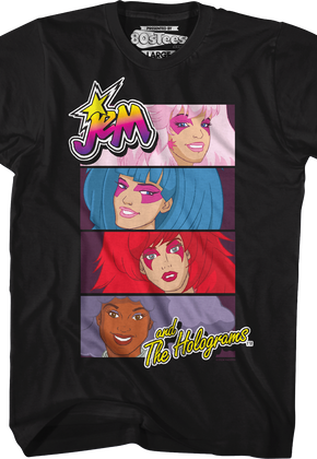 Band Panels Jem And The Holograms T-Shirt