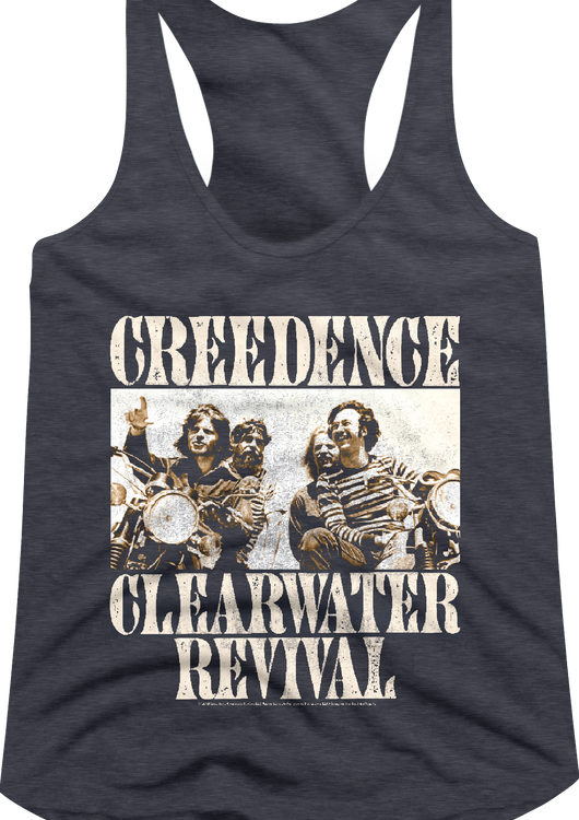 Ladies Band Photo Creedence Clearwater Revival Racerback Tank Top - main product image