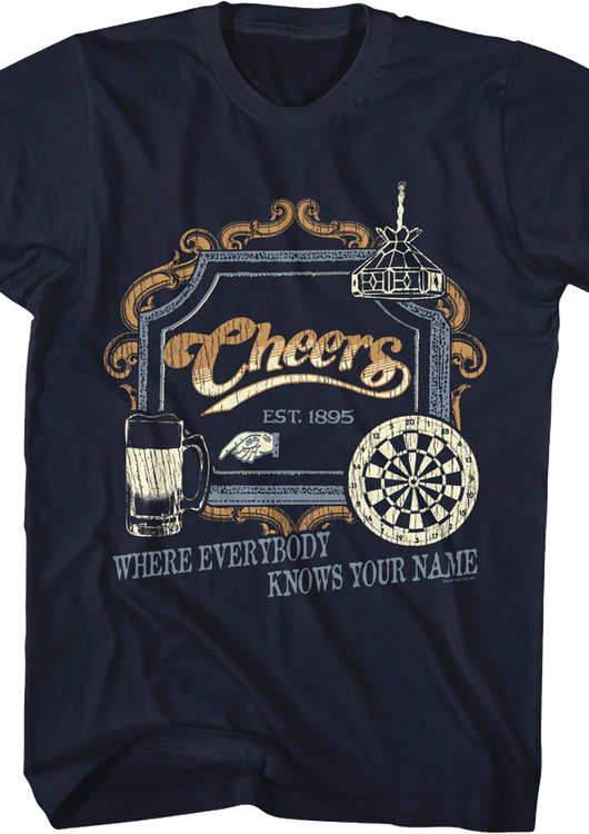 Bar Sign Cheers T-Shirt - main product image