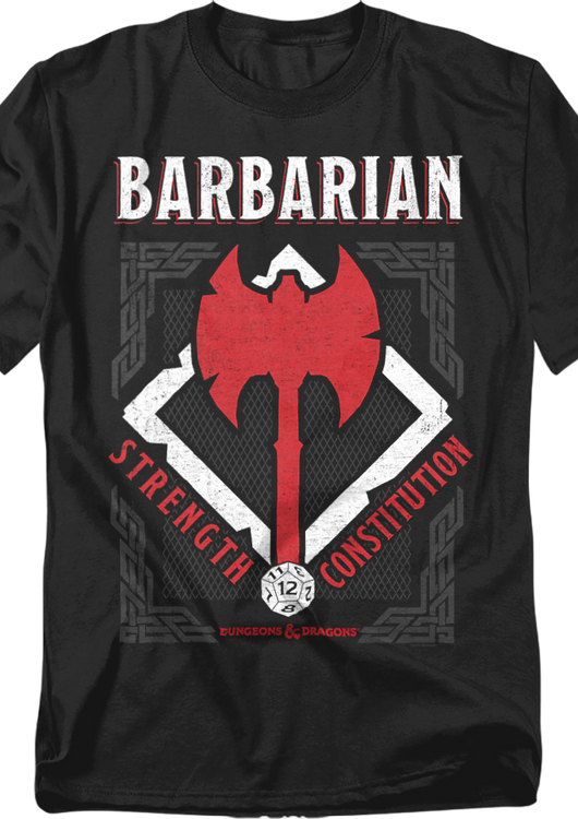 Barbarian Logo Dungeons & Dragons T-Shirt - main product image