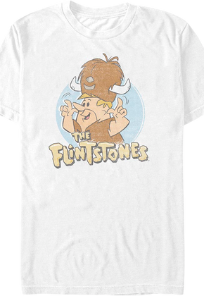 Barney Rubble Water Buffalo Hat Flintstones T-Shirt