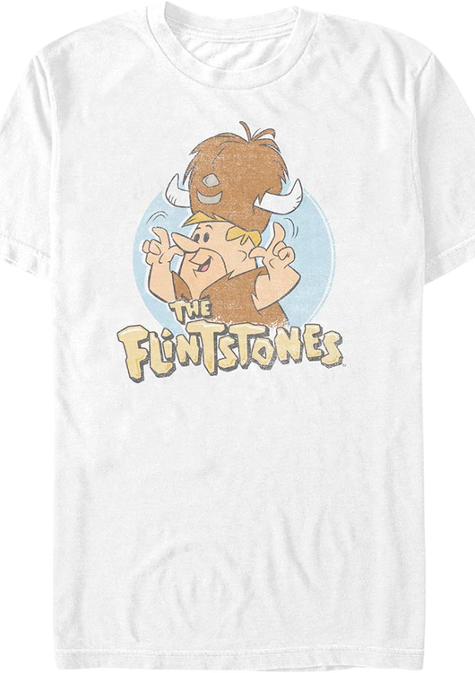 Barney Rubble Water Buffalo Hat Flintstones T-Shirt - main product image