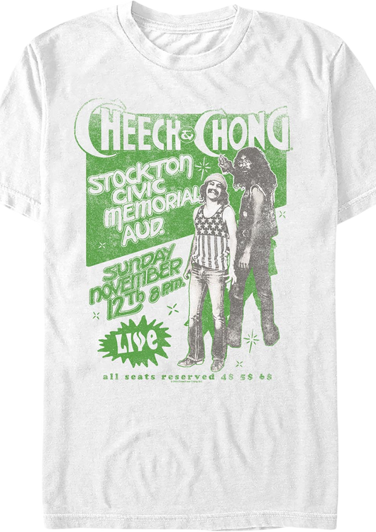 Live Poster Cheech And Chong T-Shirt - main product image
