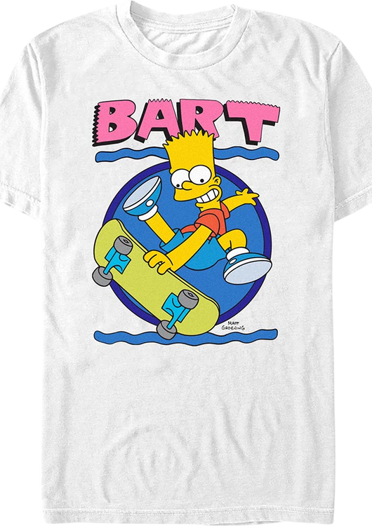 Bart Simpson Skateboard Simpsons T-Shirt - main product image