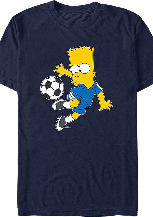 Bart Soccer Simpsons T-Shirt - main product image