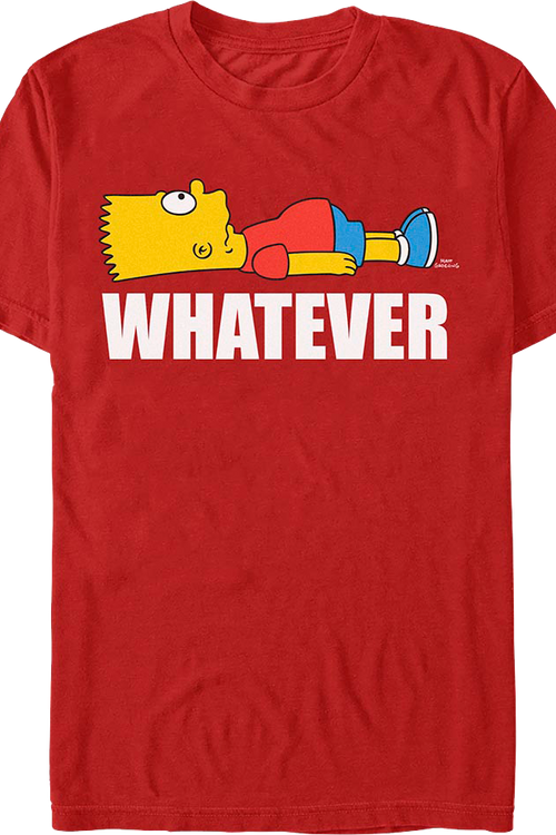 Bart Whatever Simpsons T-Shirtmain product image
