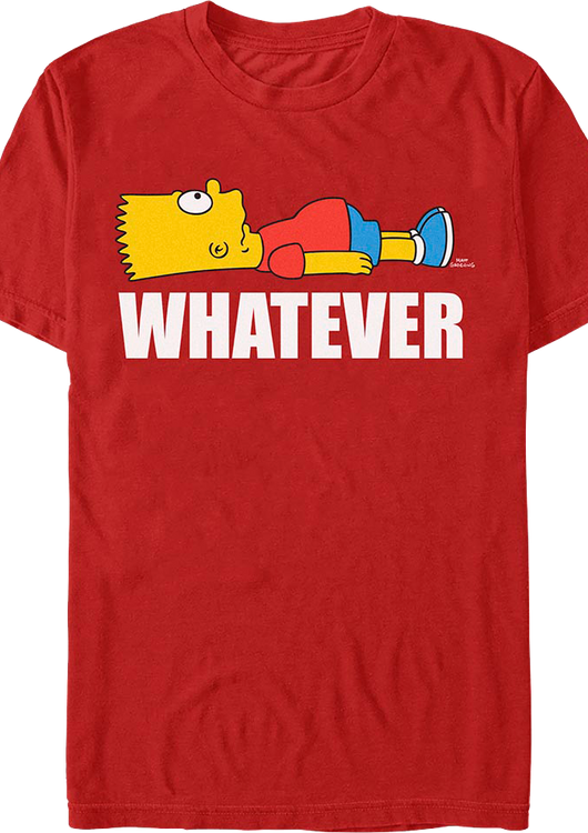 Bart Whatever Simpsons T-Shirt - main product image