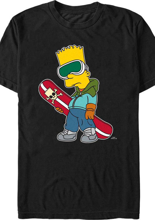 Bart's Snowboard Simpsons T-Shirt - main product image