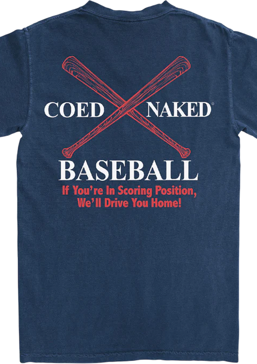 Baseball Coed Naked T-Shirt - main product image
