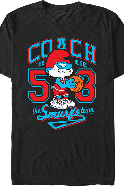 Basketball Coach Smurfs T-Shirtmain product image