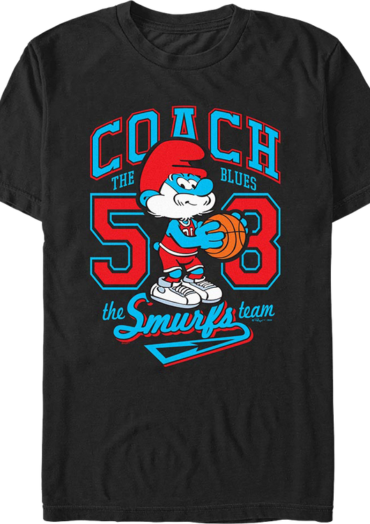 Basketball Coach Smurfs T-Shirt - main product image