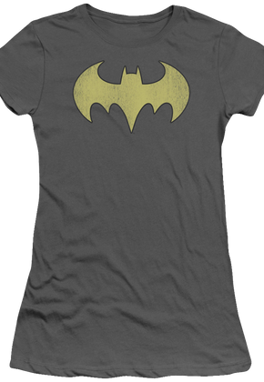 Ladies Batgirl Distressed Logo Shirt