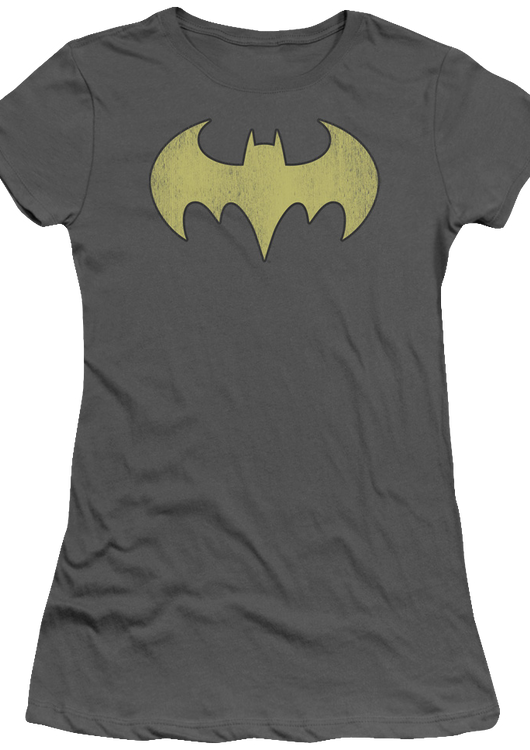 Ladies Batgirl Distressed Logo Shirt - main product image