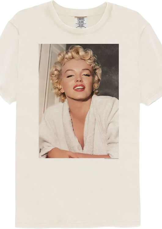 Bathrobe Photo Marilyn Monroe Comfort Colors Brand T-Shirt - main product image