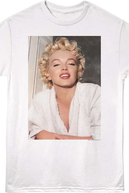 Bathrobe Photo Marilyn Monroe T-Shirtmain product image
