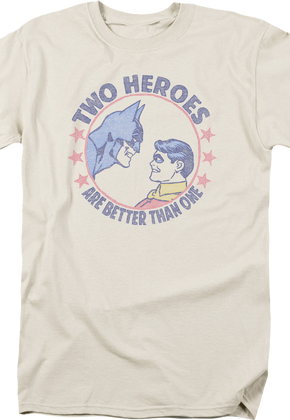 Batman And Robin Two Heroes Are Better Than One DC Comics T-Shirt