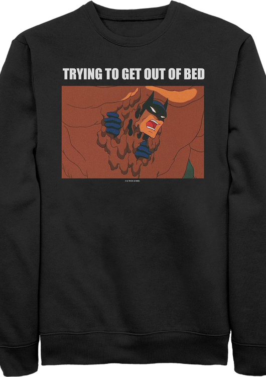 Batman Trying To Get Out Of Bed DC Comics Sweatshirt - main product image