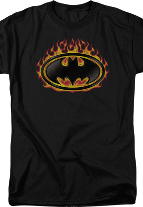 Batman Fire Logo DC Comics T-Shirt
