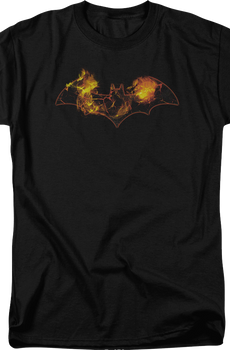 Batman Flaming Logo DC Comics T-Shirt