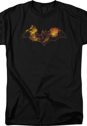 Batman Flaming Logo DC Comics T-Shirt