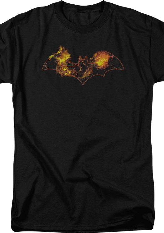 Batman Flaming Logo DC Comics T-Shirt - main product image