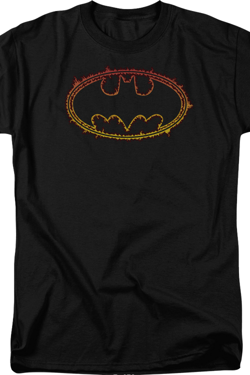 Batman Logo On Fire DC Comics T-Shirtmain product image