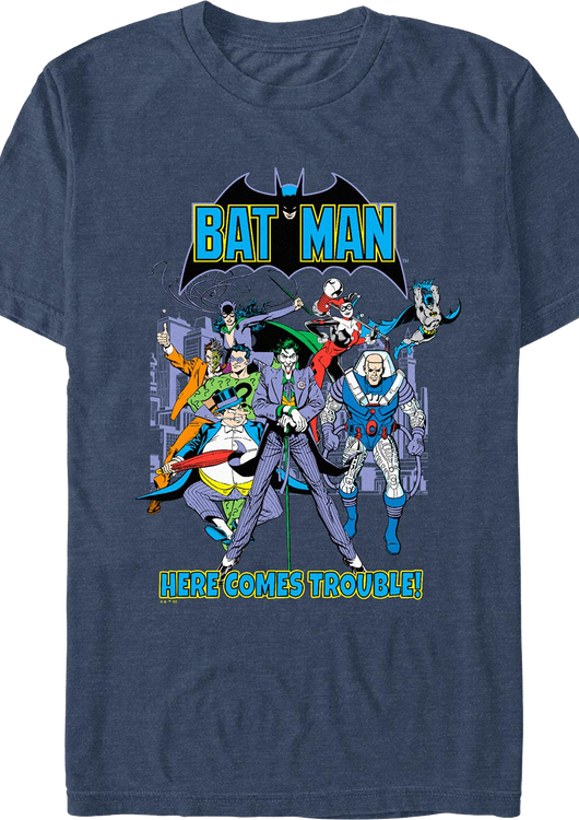 Batman Here Comes Trouble DC Comics T-Shirt - main product image