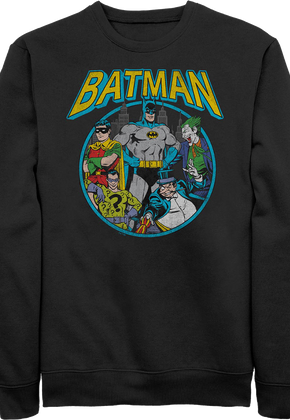 Batman Heroes & Villains DC Comics Sweatshirt