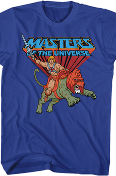 Battle Cat and He-Man Masters of the Universe T-Shirt