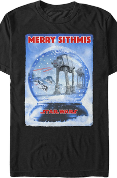 Battle of Hoth Snow Globe Star Wars T-Shirt