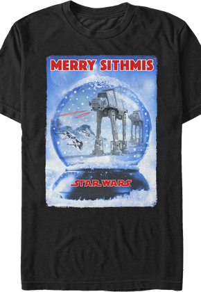 Battle of Hoth Snow Globe Star Wars T-Shirt