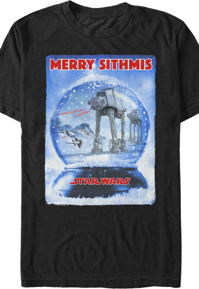 Battle of Hoth Snow Globe Star Wars T-Shirt