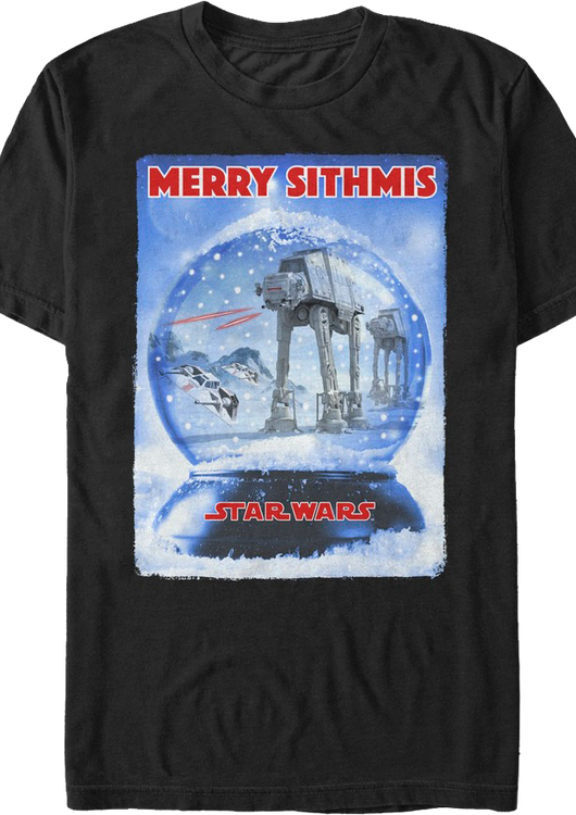 Battle of Hoth Snow Globe Star Wars T-Shirt - main product image