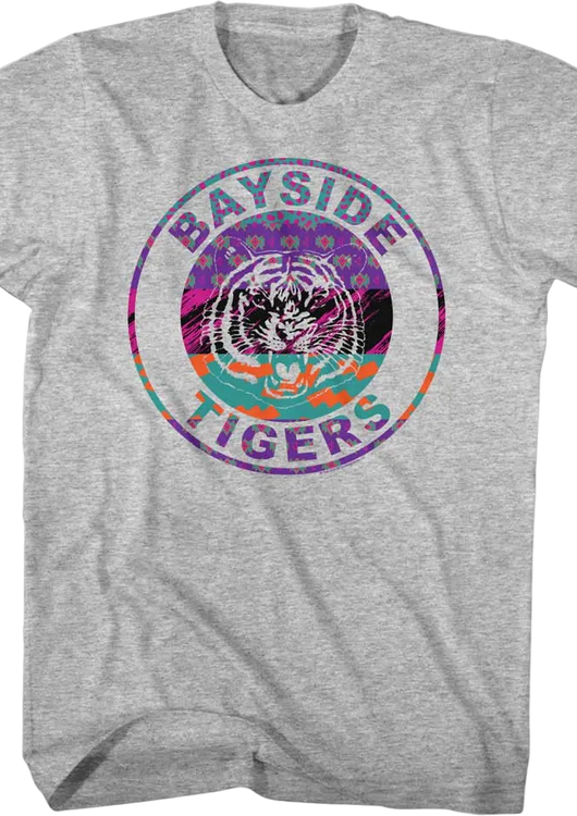 Bayside Tigers Retro Patterns Saved By The Bell T-Shirt - main product image