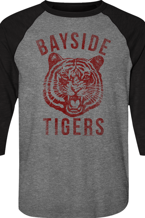 Bayside Tigers Saved By The Bell Raglan Baseball Shirtmain product image
