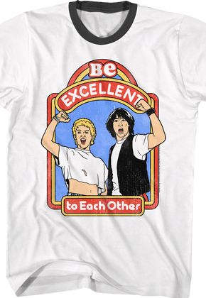 Be Excellent Bill and Ted's Excellent Adventure Ringer Shirt