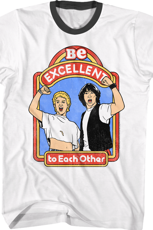 Be Excellent Bill and Ted's Excellent Adventure Ringer Shirtmain product image