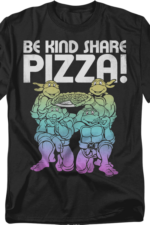 Be Kind Share Pizza Teenage Mutant Ninja Turtles T-Shirtmain product image