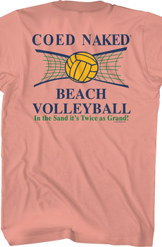 Beach Volleyball Coed Naked T-Shirt