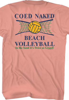 Beach Volleyball Coed Naked T-Shirt