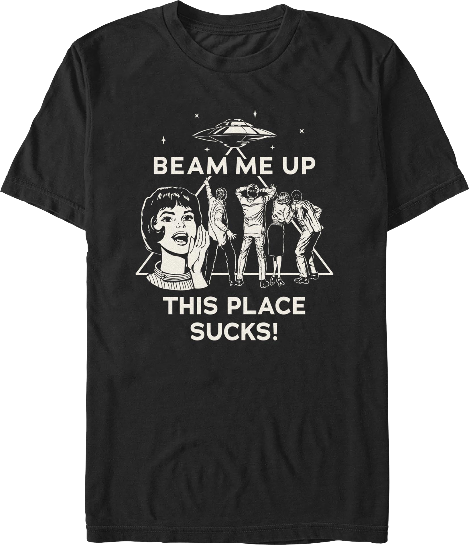 Beam Me Up This Place Sucks Stranger Things T-Shirt
