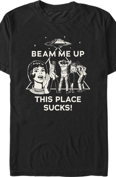 Beam Me Up This Place Sucks Stranger Things T-Shirt