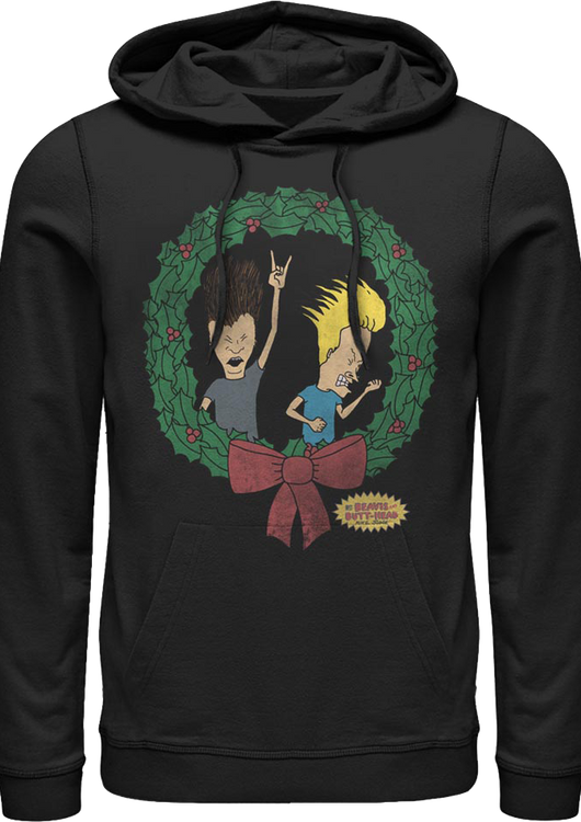 Beavis And Butt-Head Christmas Wreath Hoodie - main product image