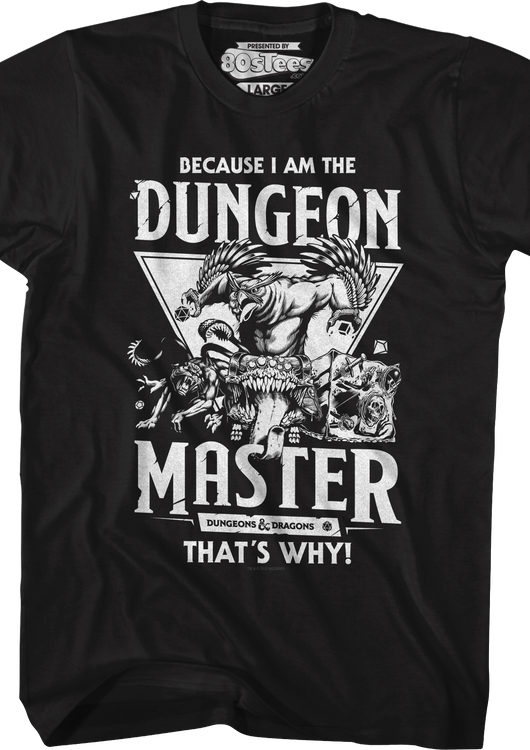 Because I Am The Dungeon Master That's Why Dungeons & Dragons T-Shirt - main product image