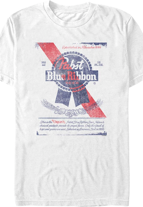 Beer Can Label Pabst Blue Ribbon T-Shirt