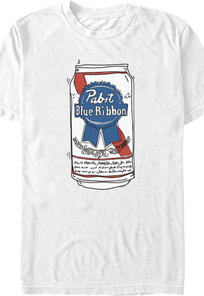 Beer Can Pabst Blue Ribbon T-Shirt