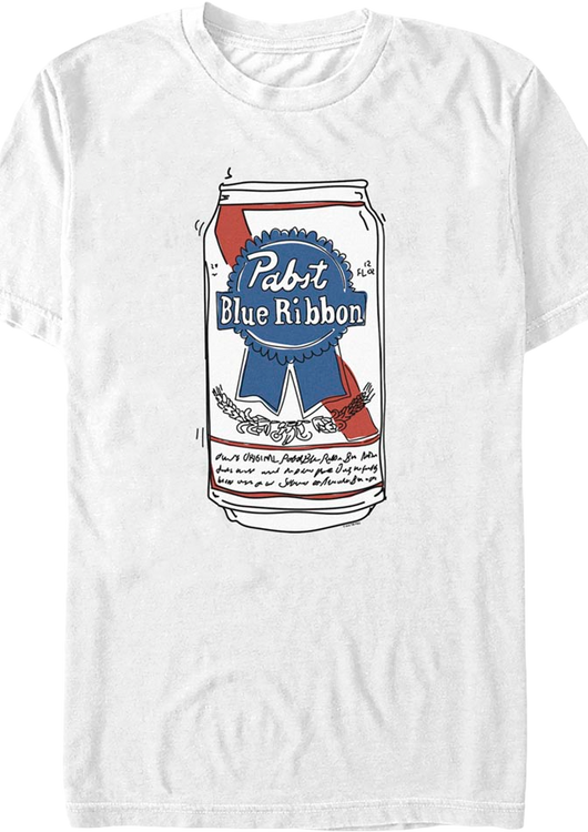 Beer Can Pabst Blue Ribbon T-Shirt - main product image