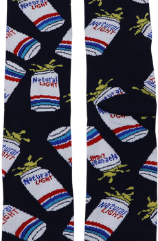 Beer Cans Natural Light Socks