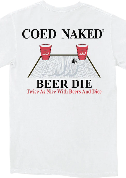 Beer Die Coed Naked T-Shirt - main product image